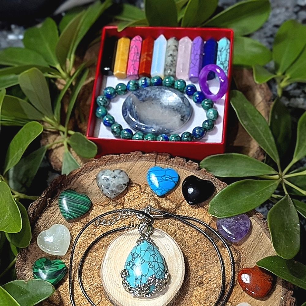 Natural Stone Collection Bracelet Necklace Chakra Crystal Gemstone Collection - Picture 2 of 16